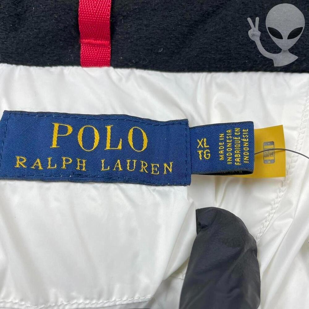Polo Ralph Lauren XL White Black Duck Down Puffer Ski Jacket Big Pony NWT - Picture 4 of 8
